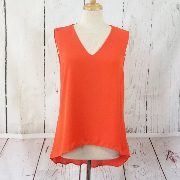 ENGLISH LAUNDRY Women's Hi-lo Orange Top - Picture 1 of 6